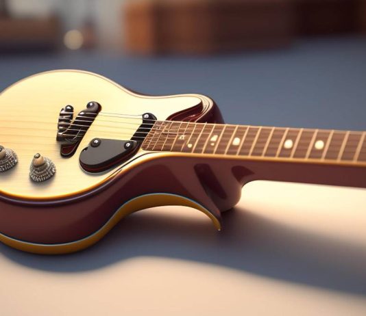 לנגן על גיטרה