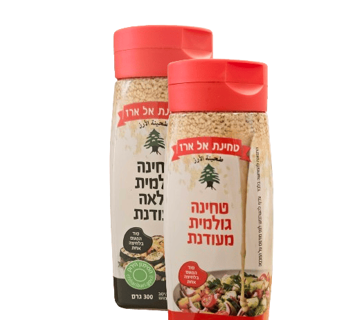 טחינה גולמית בבקבוק לחיץ