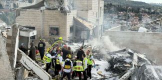 בהלה בזירות הנפילה: האם האיראנים משתמשים בנשק כימי? האזהרה החריגה של כוחות הביטחון זירת נפילת הטיל באיראני בבית שמש - מבצע שאגת הארי