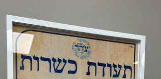 אחרי מאבק ממושך: כשרות צהר קיבלה אישור רשמי מהרבנות הראשית