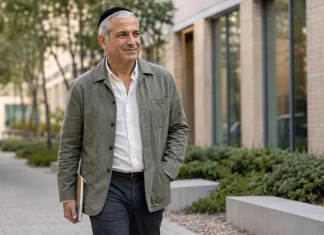 ישראל פיגא ותעשיית הביומד – מדוע ידע, זמן והון מעצבים את הענף ישראל פיגא הולך בקמפוס מחקר מודרני בלייקווד, ניו ג׳רזי